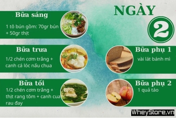 Thực đơn giảm cân cho học sinh ngày 7 với salad và trứng luộc
