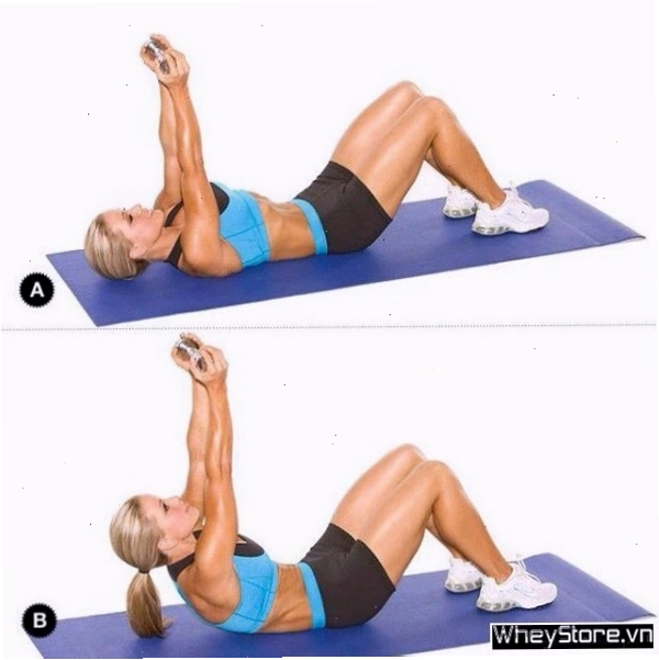 Thực hiện bài tập Dumbbell Leg Raise