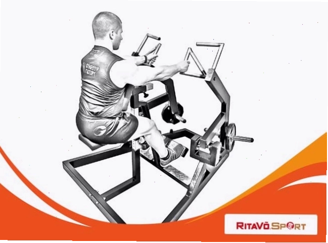Thực hiện bài tập Machine Row trên máy tập gym