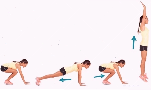 Thực hiện động tác Burpee với sức mạnh và tốc độ