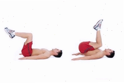 Thực hiện động tác Heel Tap Crunch để tác động vào cơ bụng dưới