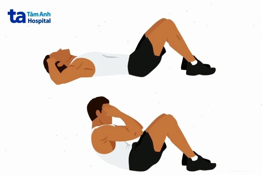 Thực hiện động tác Sit-up để tăng cường sức mạnh cơ bụng