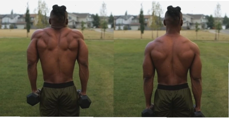 Thực hiện Side Shrug với tạ đơn