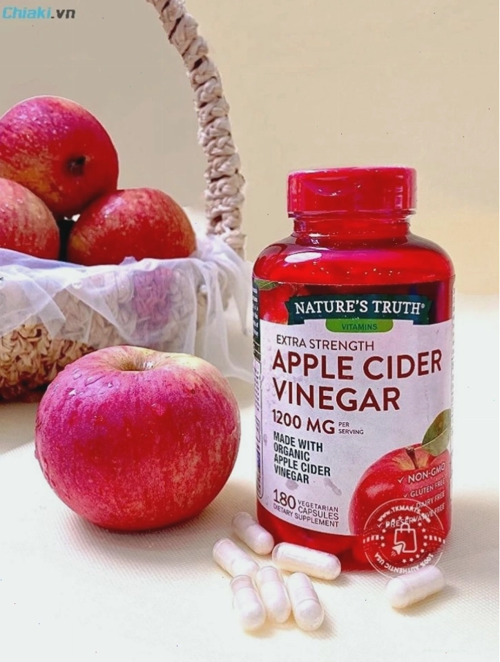 Thuốc giảm cân Nature’s Truth Apple Cider Vinegar chiết xuất từ giấm táo
