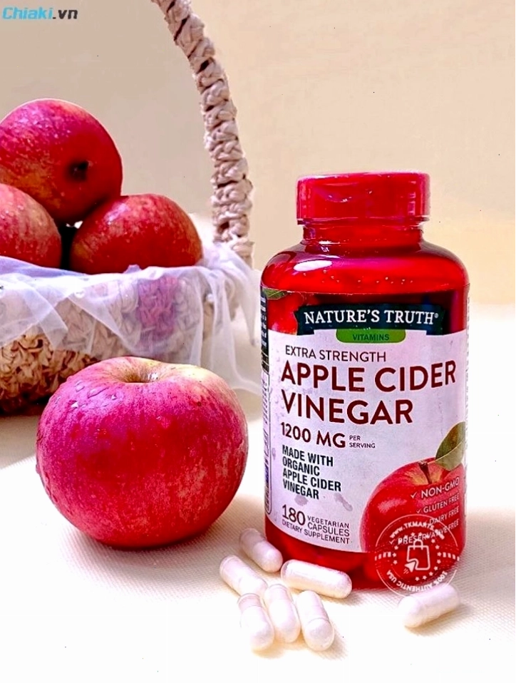 Thuốc giảm cân Nature’s Truth Apple Cider Vinegar chiết xuất từ giấm táo