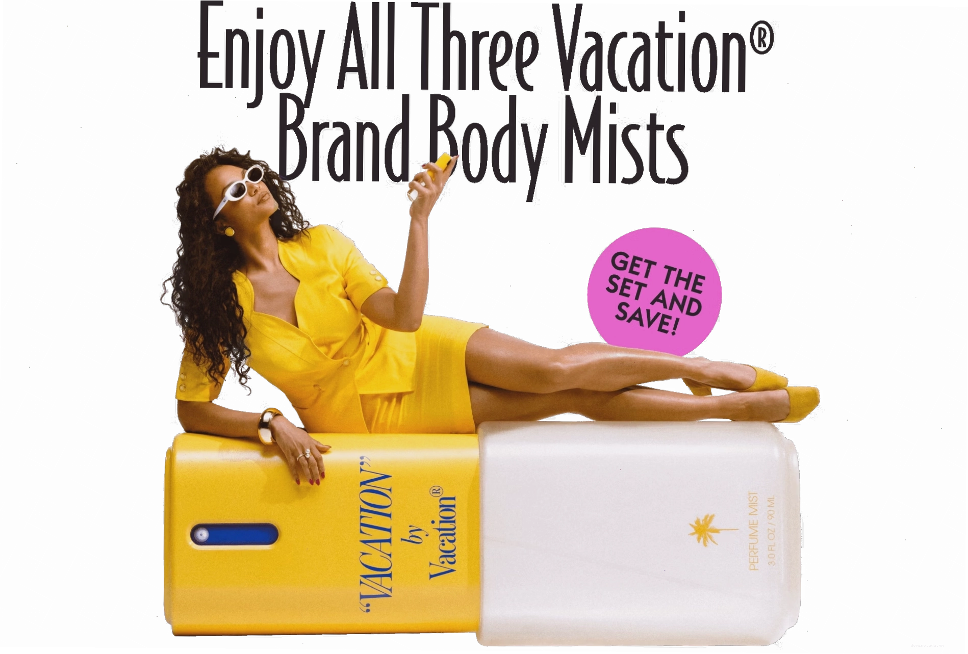 Thưởng thức cả ba mùi hương từ bộ body mist Vacation®