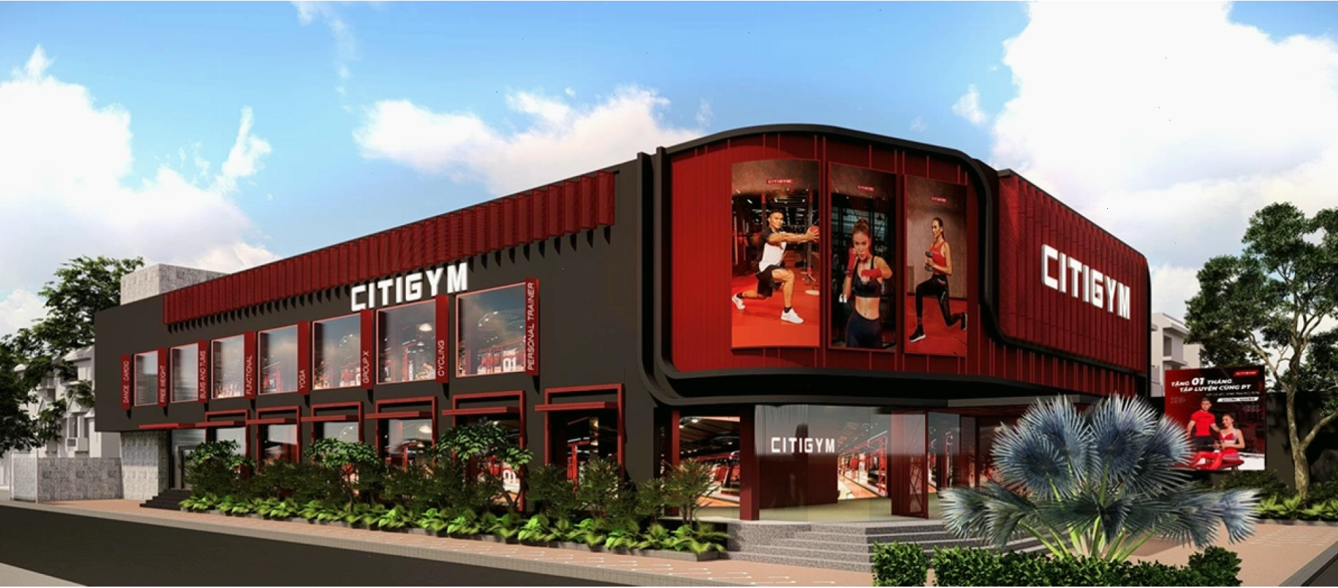 Tiện ích phòng gym Citigym
