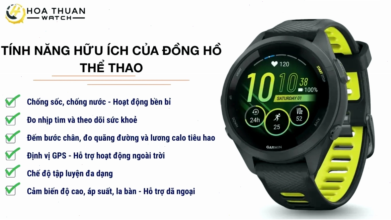 Tính năng hữu ích của đồng hồ thể thao: theo dõi GPS, nhịp tim và giấc ngủ