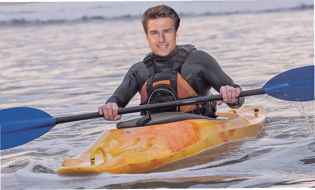 Tom Cruise trong một buổi tập luyện sức mạnh
