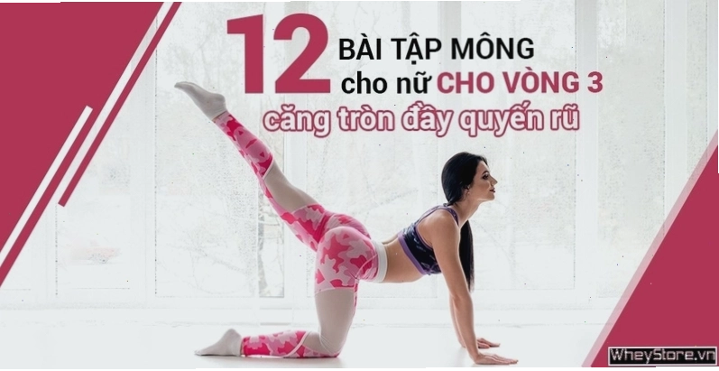 Top 12 bài tập mông cho nữ tại nhà giúp tăng vòng 3 cấp tốc