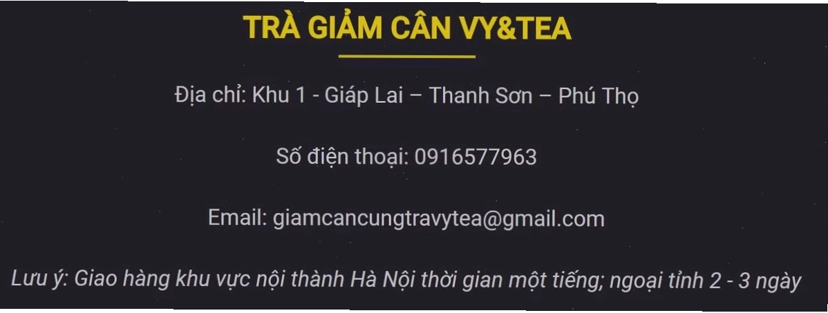 Trà giảm cân Vy&Tea được quảng cáo trên nhiều website và sàn thương mại điện tử