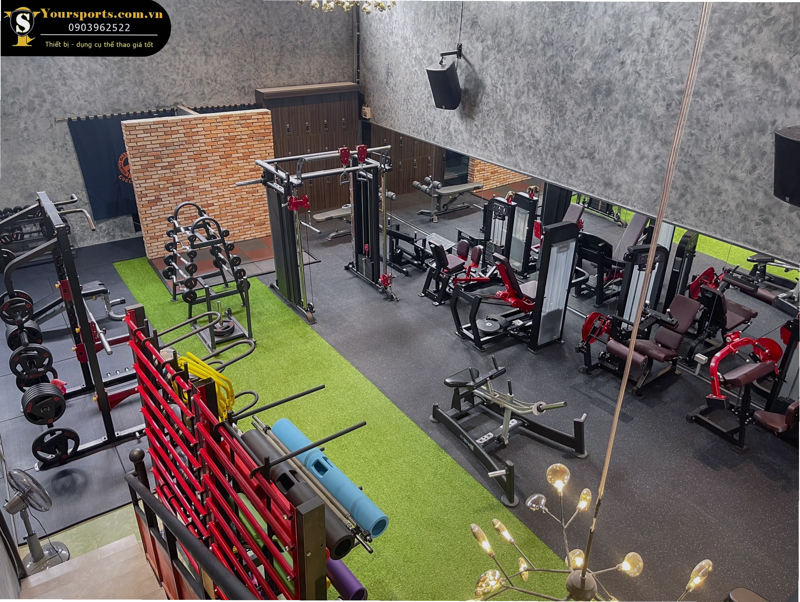 Trang thiết bị gym hiện đại