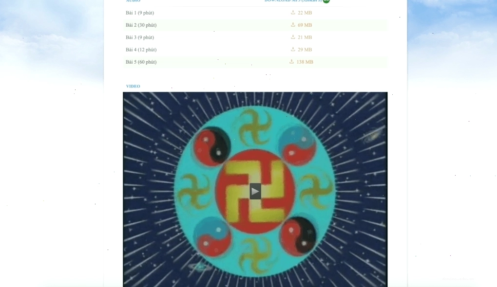 Trang web hướng dẫn Pháp Luân Công