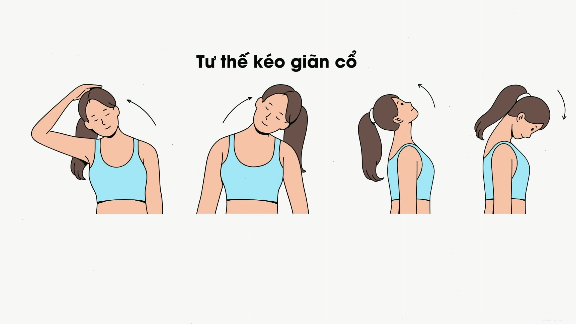 Tư thế kéo giãn cổ đơn giản