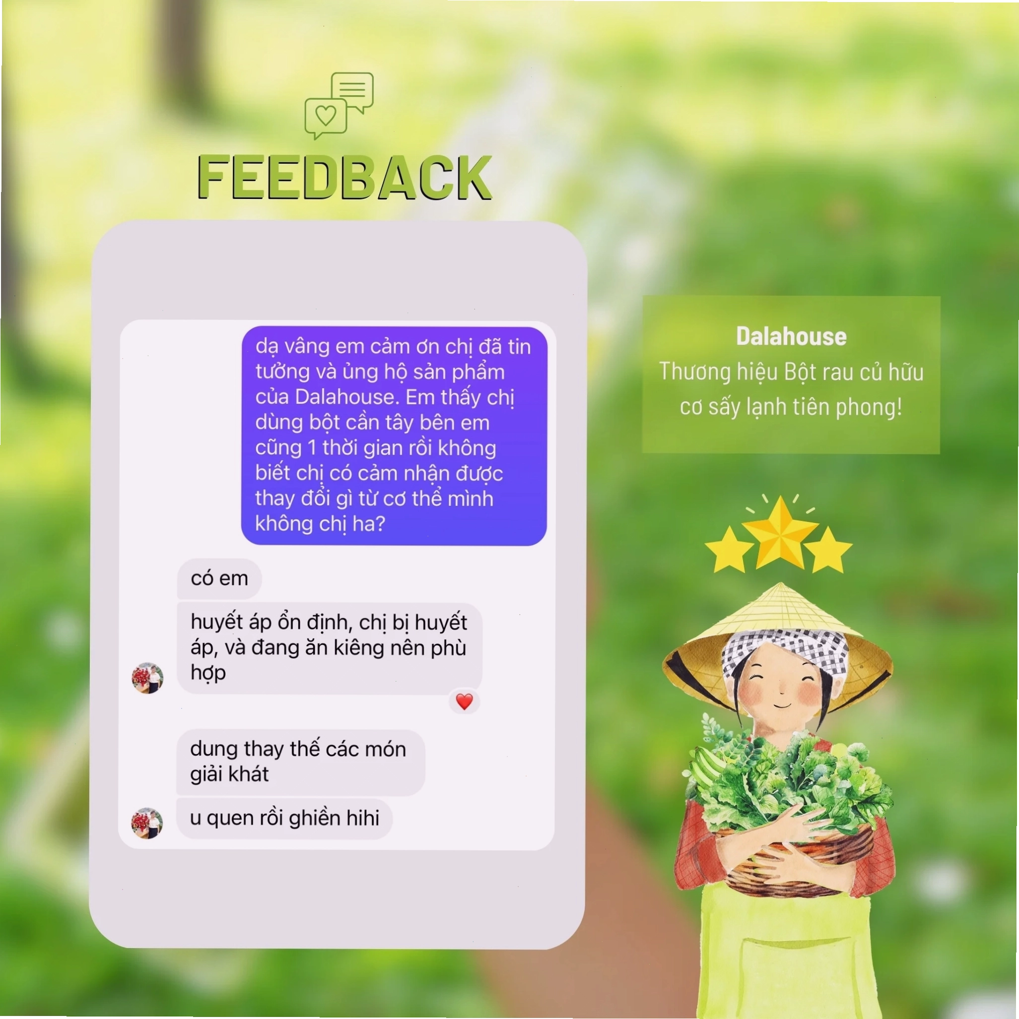 Uống bột cần tây hữu cơ Dalahouse giúp giảm cân hiệu quả vào buổi sáng