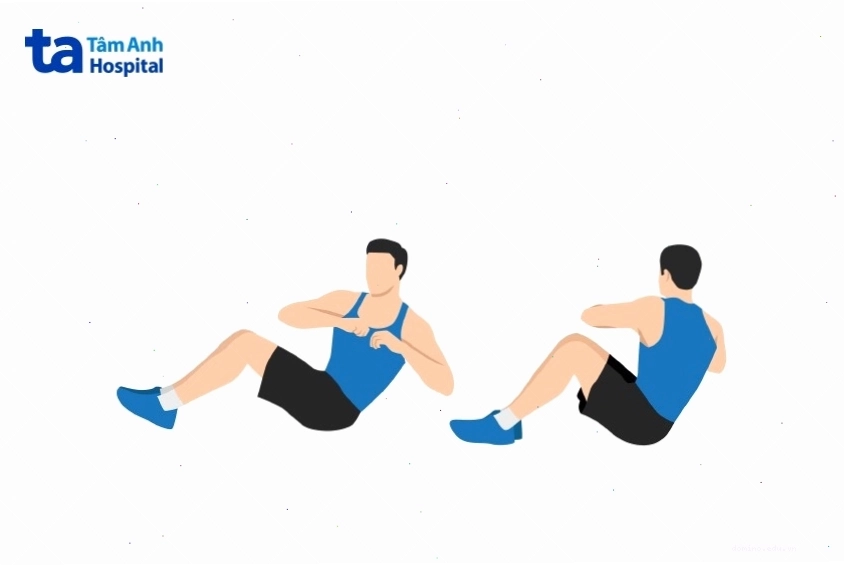 Vặn người kiểu Nga giúp đốt calo và săn chắc cơ liên sườn