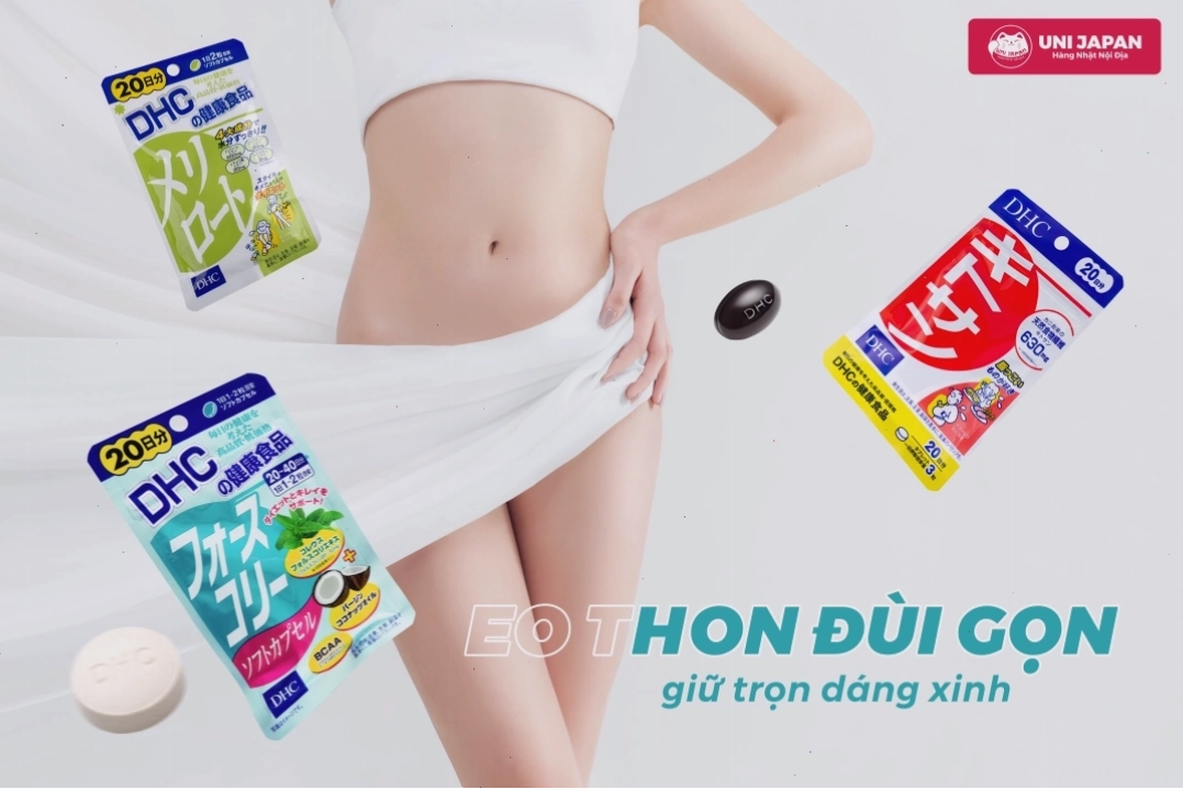 Viên giảm cân DHC Chitosan hỗ trợ giảm mỡ bụng hiệu quả