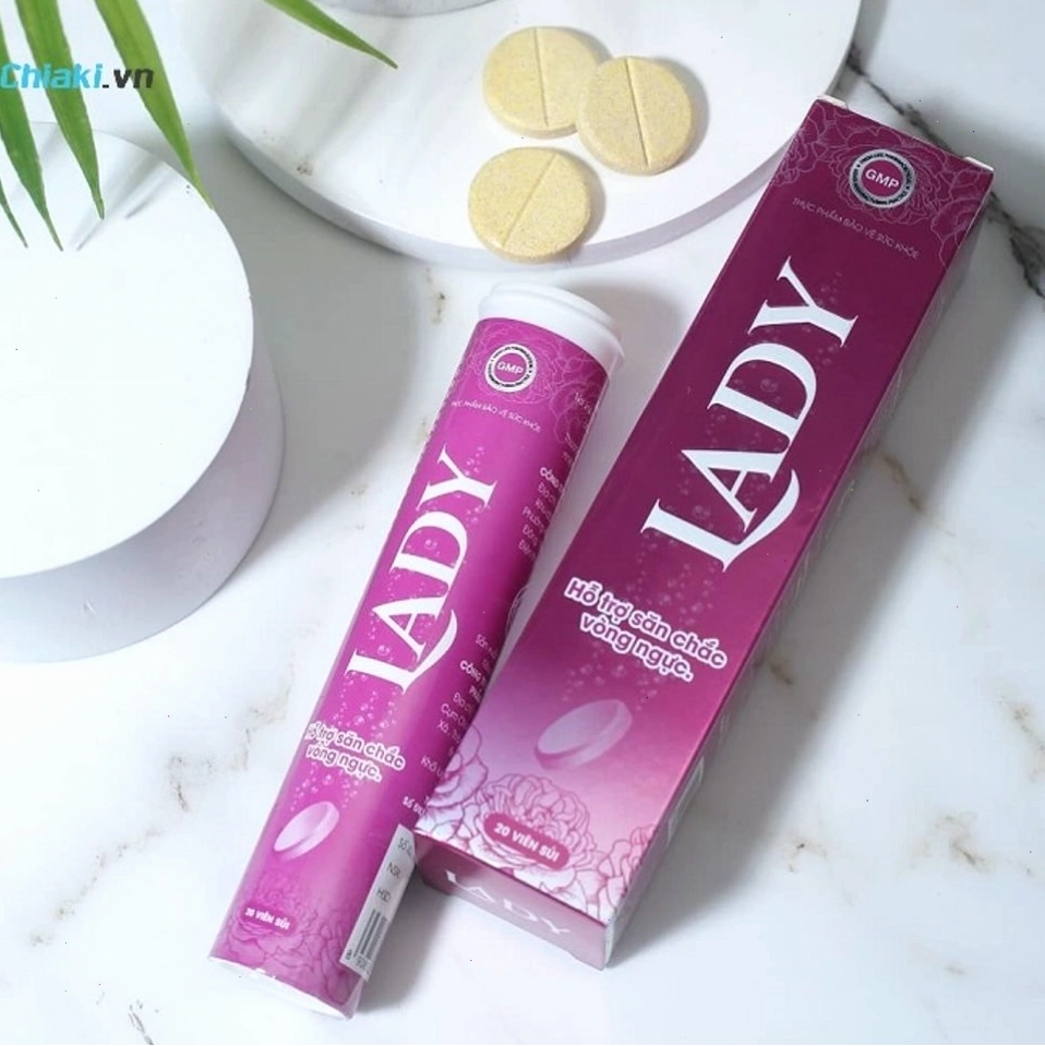Viên Sủi Lady Chính Hãng Hỗ Trợ Tăng Vòng 1 Hiệu Quả