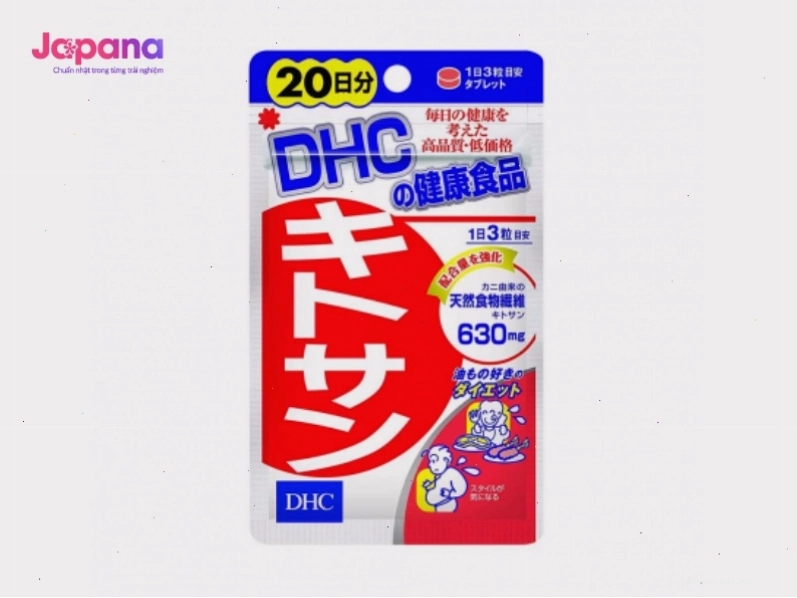 Viên uống giảm mỡ bụng DHC Chitosan 60 viên