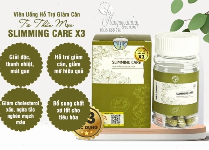 Viên uống hỗ trợ giảm cân Slimming Care x3 từ thảo mộc 4