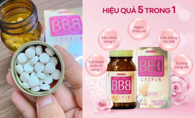 Viên uống nở ngực BBB Orihiro Nhật Bản: Bí quyết tăng kích thước vòng 1 tự nhiên