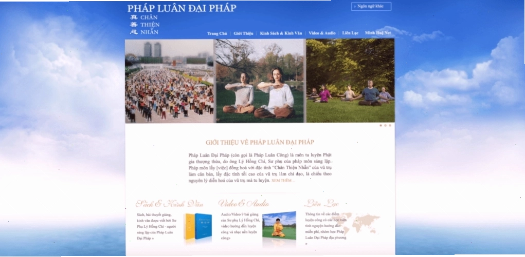 Website chính thức Pháp Luân Công www.phapluan.org