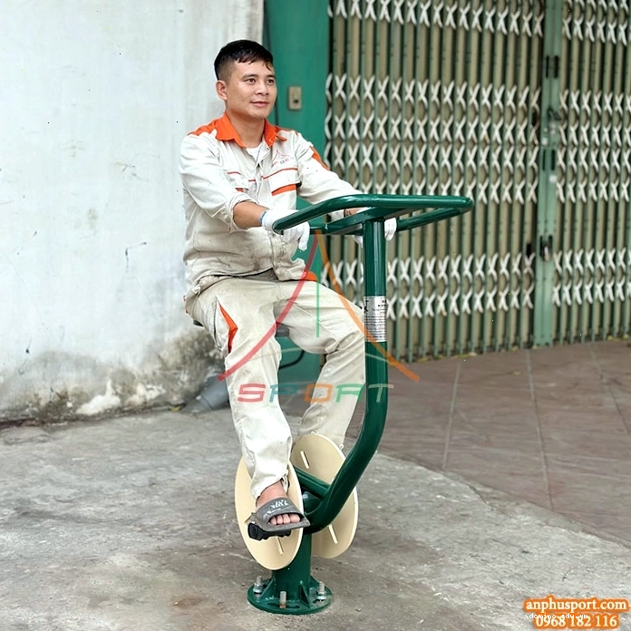 Xe đạp tại chỗ tập thể dục ngoài trời ASP-004 với thiết kế chắc chắn