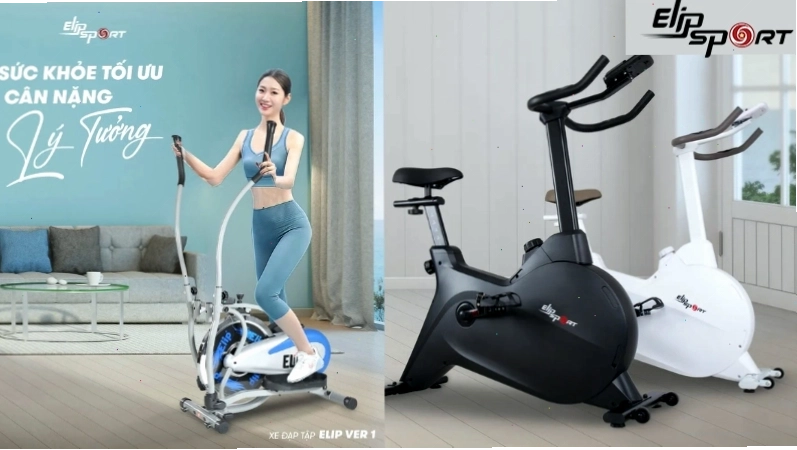 Xe đạp tập gym giảm mỡ bụng Elip