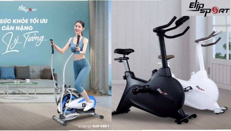 Xe đạp tập gym giảm mỡ bụng Elip